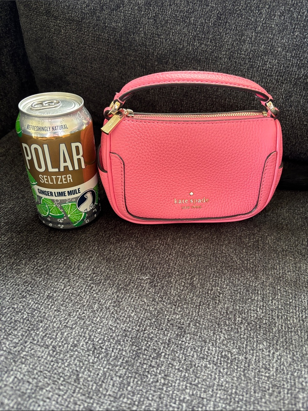 Kate Spade Smoosh Pebble Leather Top-Handle Mini Bag - Picture 3 of 3